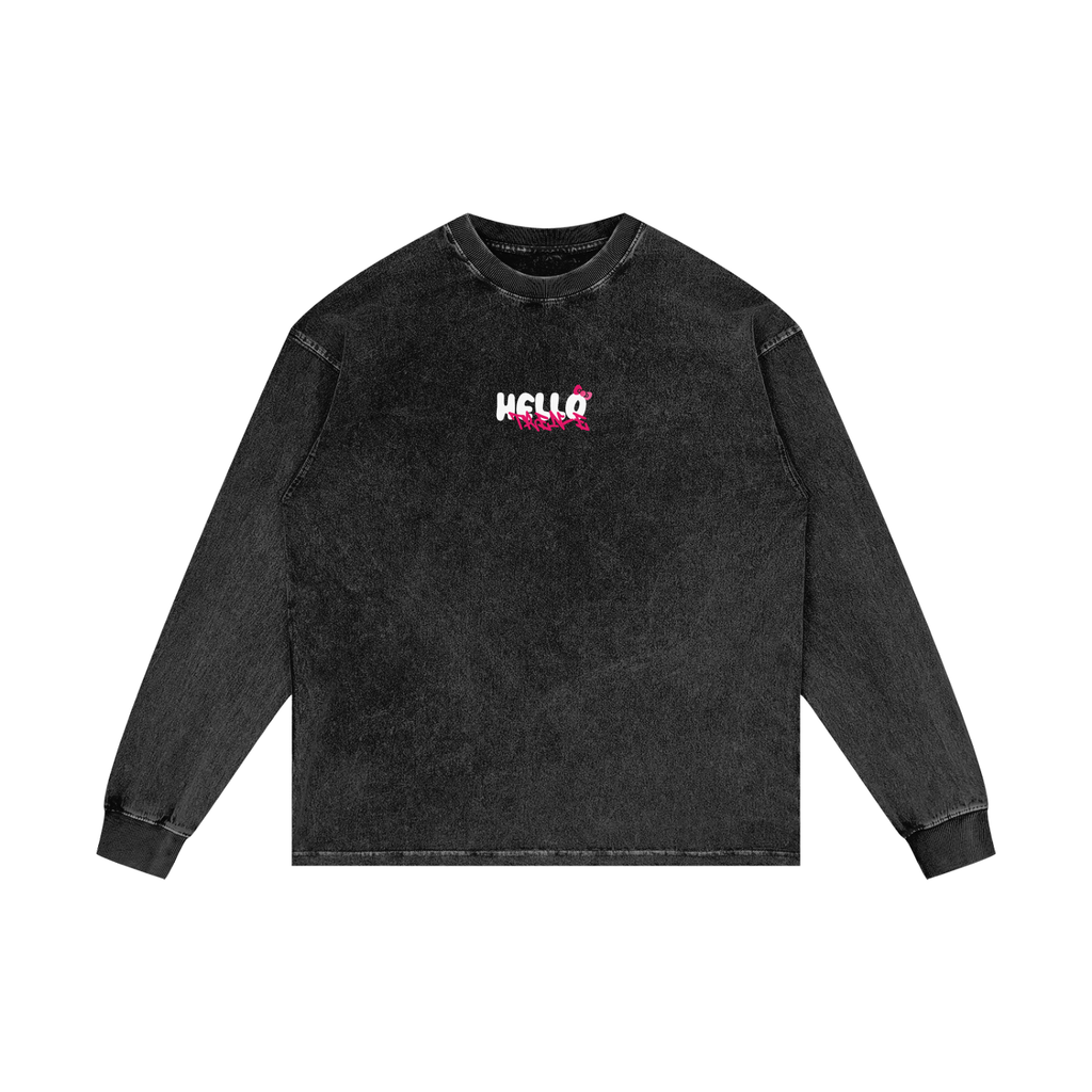 HELLO TREN-E // SNOW WASH LONG SLEEVE
