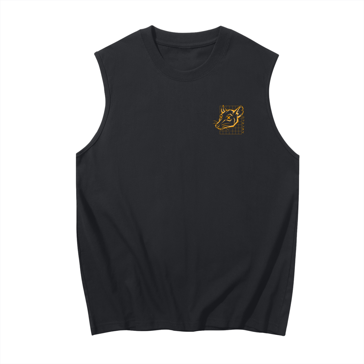 Jikkentai Sleeveless Cotton Tank Top