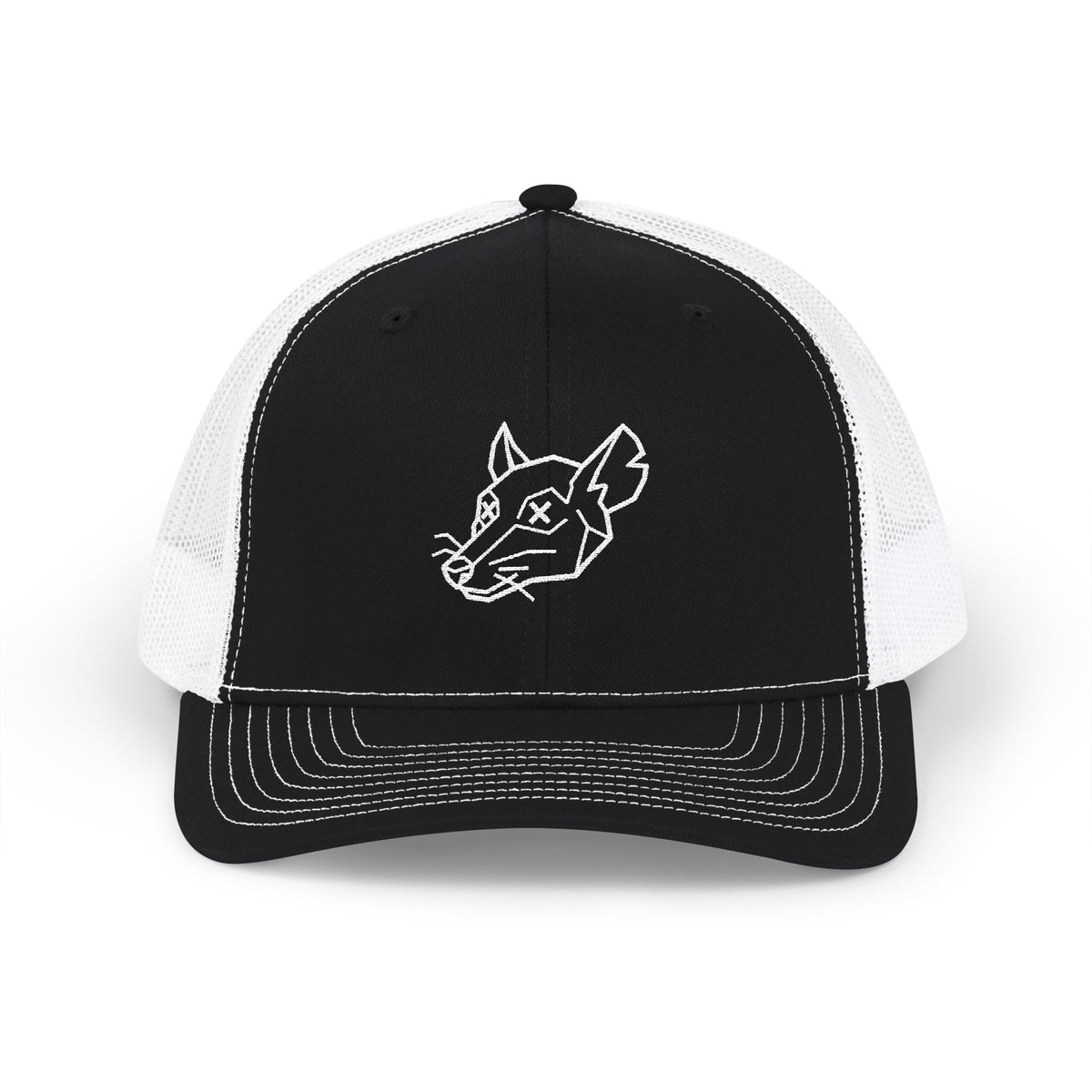 Minimal Trucker Cap – Black/White
