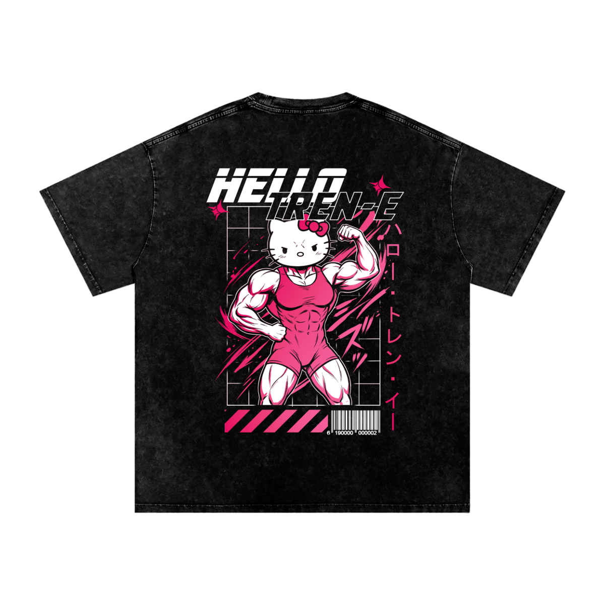 HELLO TREN-E / SNOW WASHED OVERSIZED TEE